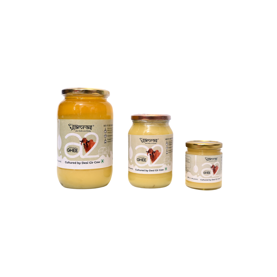 Gamras Farm’s Gir Cow A2 Ghee - 200 ml